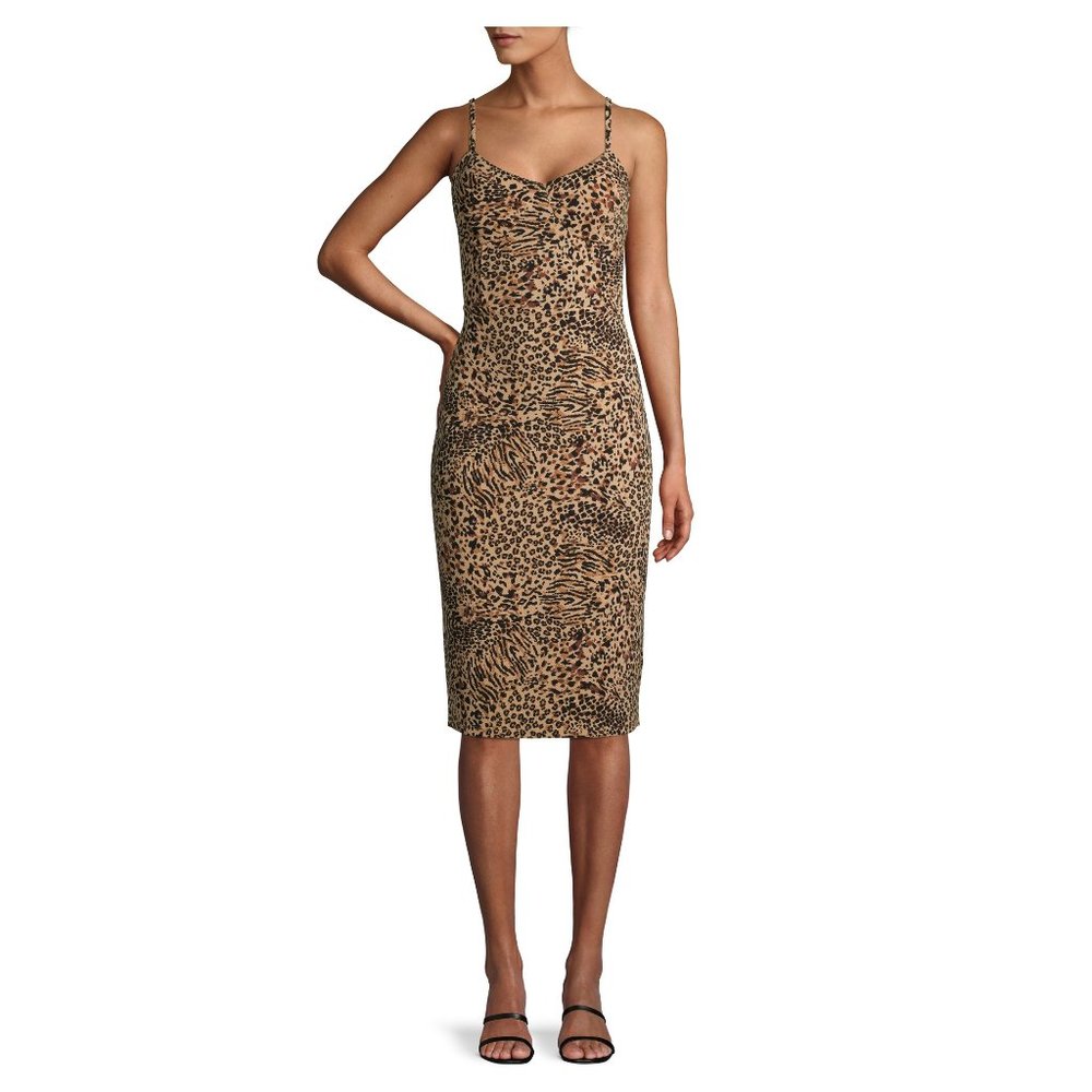 NWOT No Boundaries Animal Print Midi Dress